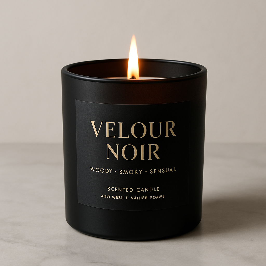 Velour Noir - Luxury mosquito-repellent candles for golden nights